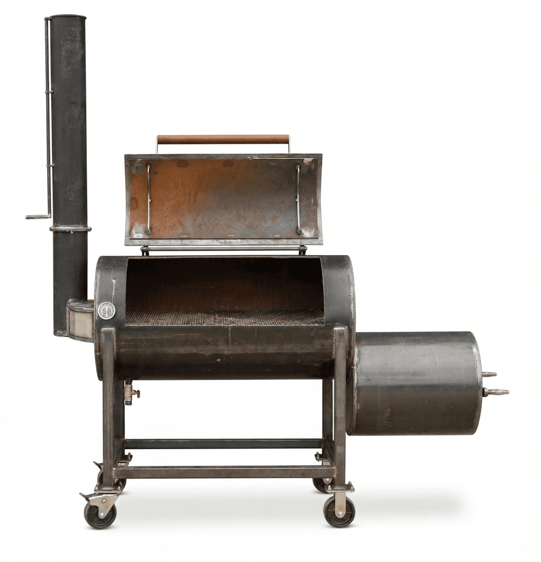 Red Rock Smoker diagram showing key features